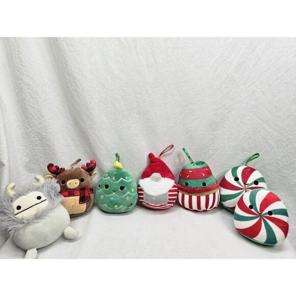 Squishmallow Holiday Plush Lot- 7 Assorted Kelly Toy Stuffed Animals Christmas - Picture 3 of 8